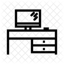 Escritorio Oficina Computadora Icono