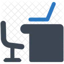 Escritorio Oficina Trabajando Icono