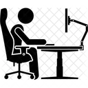 Silla Computadora Escritorio Icono