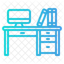 Escritorio Oficina Negocios Icono