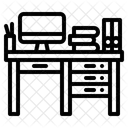 Escritorio De Trabajo Escritorio Escritorio Icono