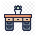Escritorio De Trabajo Mesa De Computadora Escritorio Icon