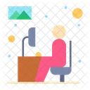 Escritorio de trabajo  Icono