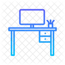 Escritorio de trabajo  Icono