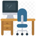 Escritorio de trabajo  Icono