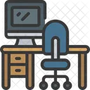 Escritorio Escritorio Espalda Icono