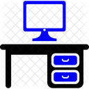 Oficina Mesa Computadora Portatil Icon