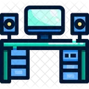Escritorio Escritorio De Computadora Monitor Icon
