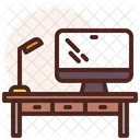 Escritorio de computadora  Icono