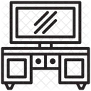 Escritorio de televisión  Icono