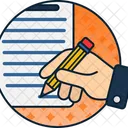 Escritura Pluma Papel Icon