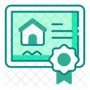 Escritura Bien Inmueble Certificado Icono