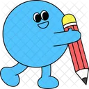Azul Personajes Personajes Lindos Icono