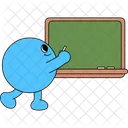 Azul Personajes Personajes Lindos Icono