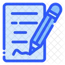 Escritura Documento Papel Icon