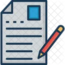 Escribir Un Articulo Escribir Un Guion Lapiz Icon