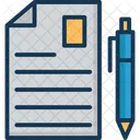 Escribir Un Articulo Escribir Un Guion Lapiz Icon