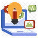 Escritura Creativa Idea Creativa Idea De Escritura Icono