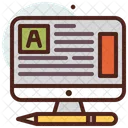 Escritura de blogs  Icono