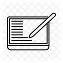 Escritura en computadora  Icono
