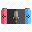 Escuchando podcast en un juego portátil  Icono