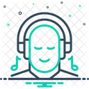 Escuchar música  Icono
