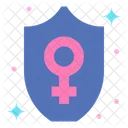 Escudo Seguranca Feminino Icon