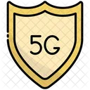 Escudo 5 G Internet Icono