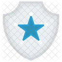 Escudo Estrela Seguranca Ícone