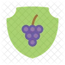 Escudo Uvas Vino Icono