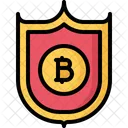 Escudo Proteccion Bitcoin Icono