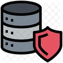 Escudo De Base De Datos Seguridad De Base De Datos Proteccion De Servidor Icono