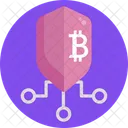 Escudo bitcoin  Ícone