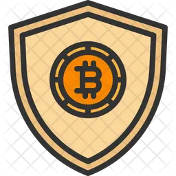 Escudo bitcoin  Ícone