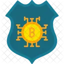 Escudo bitcoin  Ícone