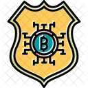 Escudo bitcoin  Ícone