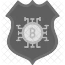 Escudo bitcoin  Ícone