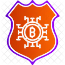 Escudo bitcoin  Ícone