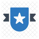 Escudo Estrella Insignia Icono