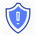 Escudo com um ponto de exclamação  Ícone