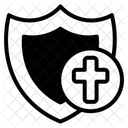 Escudo Con Cruz Cruz Cristianismo Icono