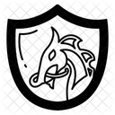Escudo con cresta de dragón  Icono