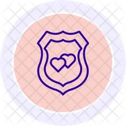 Escudo de amor  Icono