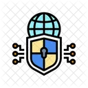 Ciberseguridad Escudo Industria Icono