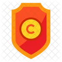 Escudo de derechos de autor  Icono