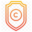 Escudo de derechos de autor  Icono