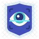 Escudo de escaneo ocular  Icono