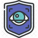 Escudo de escaneo ocular  Icono