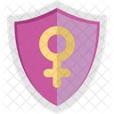 Escudo De Genero Feminino Feminismo Ícone