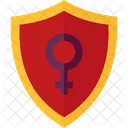 Escudo De Genero Feminino Protecao Icon